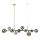 Zuma Line - Kroonluchter aan kabel 10xG9/8W/230V goud/rookzwart