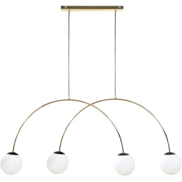 Zuma Line - Kroonluchter met kabel 4xE14/10W/230V, goudkleurig