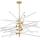 Zuma Line - Kroonluchter met stang 6xG9/42W/230V goud