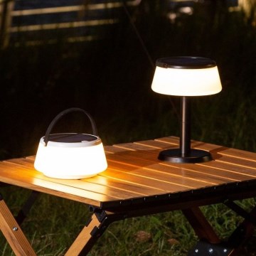Zuma Line - LED Dimbaar zonne- oplaadbaar tafellamp LED/2,2W/2000 mAh IP44 zwart