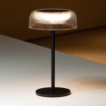 Zuma Line - LED Dimbaar zonne- oplaadbaar tafellamp LED/2,5W/2000 mAh IP44 zwart