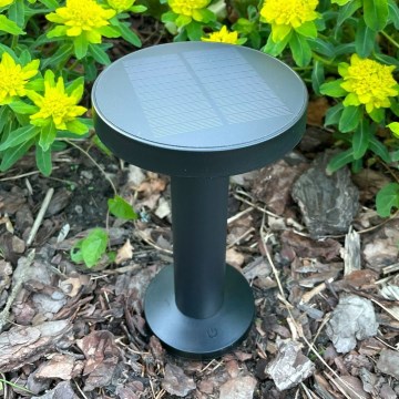 Zuma Line - LED Dimbaar zonne- oplaadbaar tafellamp LED/2W/2000 mAh IP44 zwart