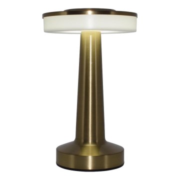 Zuma Line - LED Dimbare oplaadbare tafellamp LED/2,5W/1200 mAh 3000/4000/6000K goud