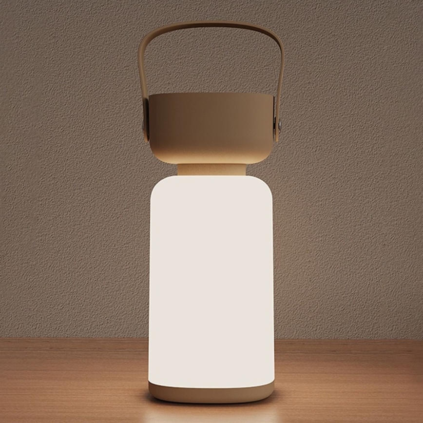 Zuma Line - LED Dimbare oplaadbare tafellamp LED/3W/1200 mAh 3000/4000/6500K IP44 bruin