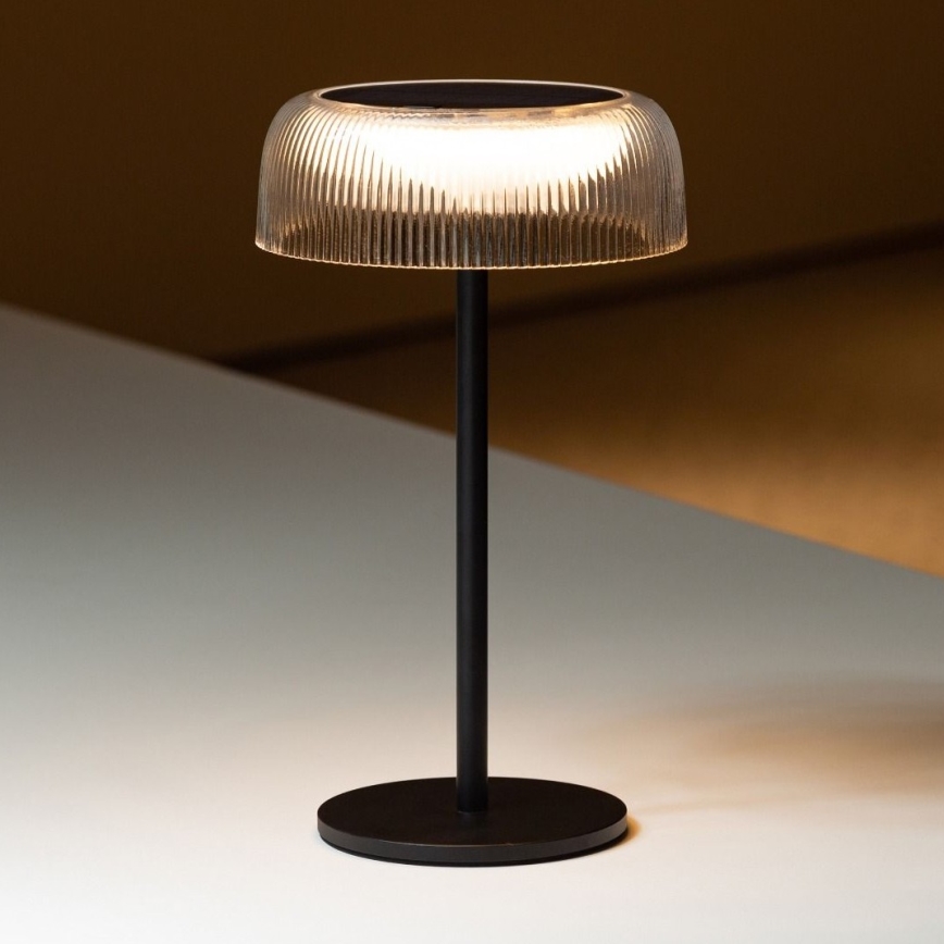 Zuma Line - LED Dimbare Solar Oplaadbare Tafellamp LED/2,5W/2000 mAh IP44 zwart