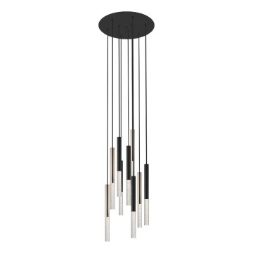 Zuma Line - LED Hanglamp aan een koord 9xLED/5W/230V zwart/messing