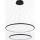 Zuma Line - LED Hanglamp aan een koord LED/40W/230V zwart