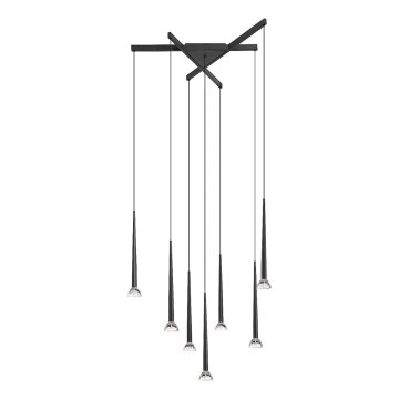 Zuma Line - LED-hanglamp aan kabel, 7xLED, 6W, 230V, zwart