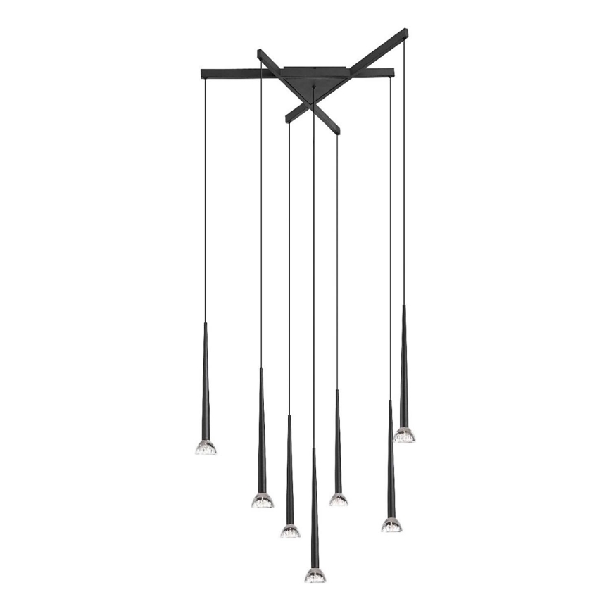 Zuma Line - LED-hanglamp aan kabel, 7xLED, 6W, 230V, zwart