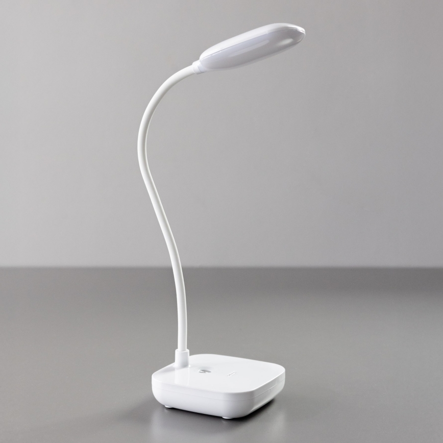 Zuma Line - LED Oplaadbaar tafellamp LED/7W/1200 mAh 3000/4500/6000K CRI 90 wit