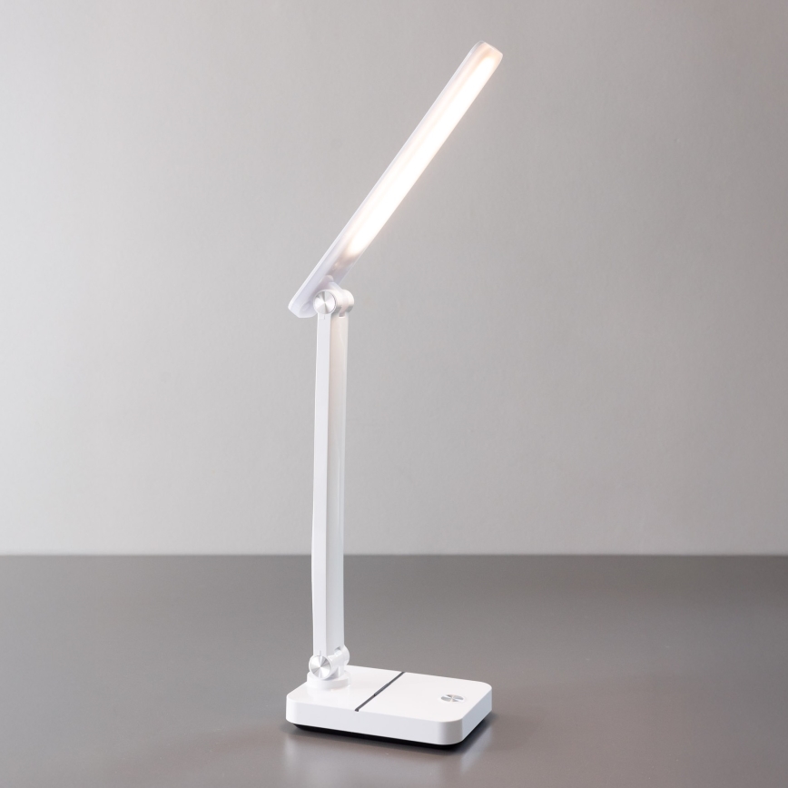 Zuma Line - LED Oplaadbaar tafellamp LED/8W/1200 mAh 3000/4500/6000K CRI 90 wit