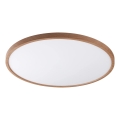 Zuma Line - LED-plafondlamp CAMI LED/36W/230V 3000/4000/6000K Ø 40 cm bruin