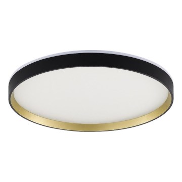 Zuma Line - LED RGBW Dimbare badkamer plafondlamp LED/32W/230V + LED/8W 3000-6000K IP44 zwart/goud + afstandsbediening