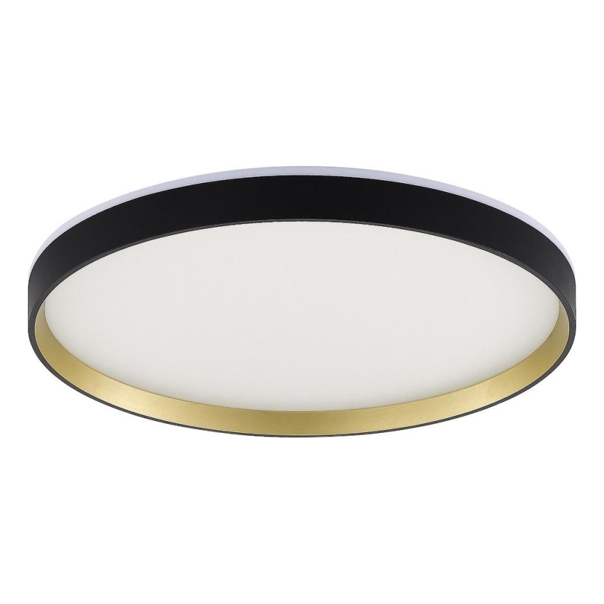 Zuma Line - LED RGBW Dimbare badkamer plafondlamp LED/32W/230V + LED/8W 3000-6000K IP44 zwart/goud + afstandsbediening