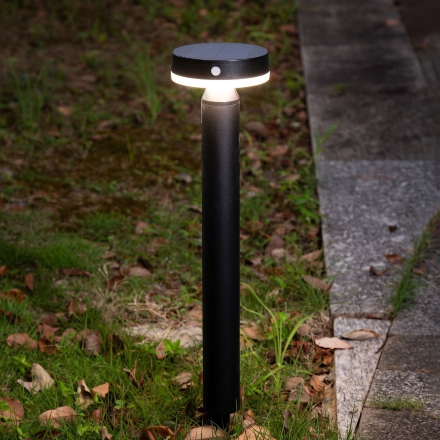 Zuma Line - LED Solar lamp met bewegings- en schemersensor LED/4,5W/2000 mAh IP44 zwart