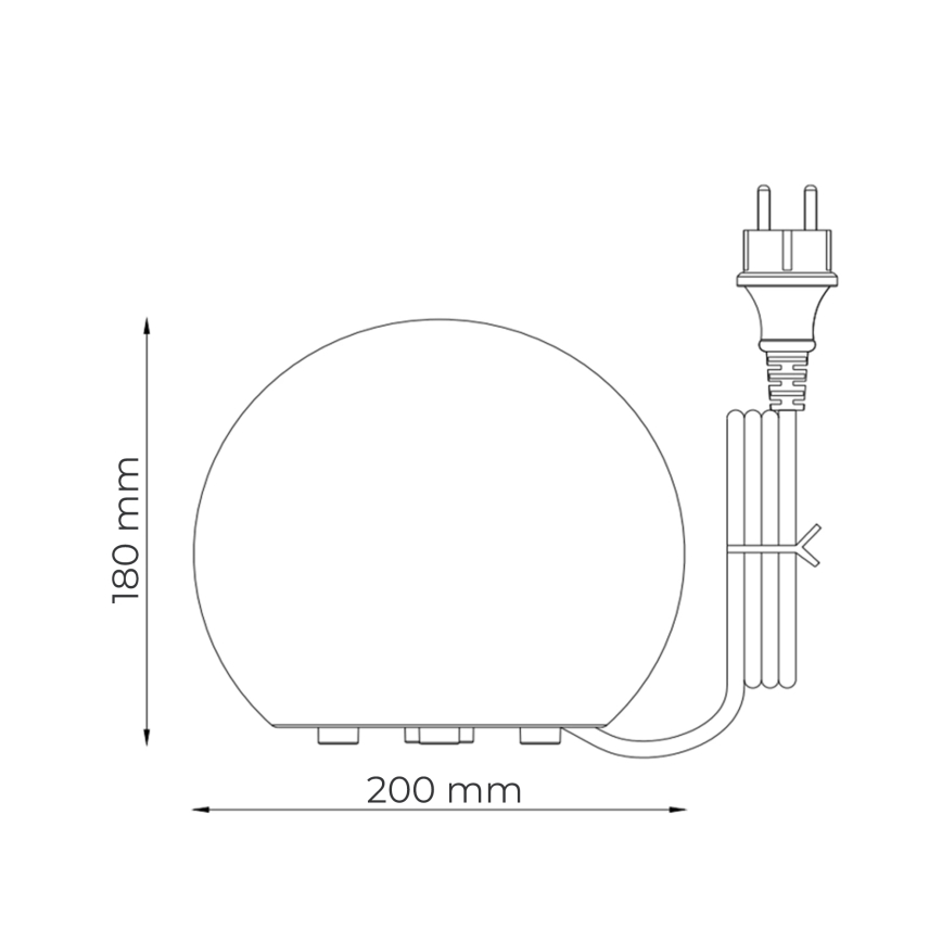 Zuma Line - Buitenlamp 1xE27/10W/230V pr. 20 cm IP44