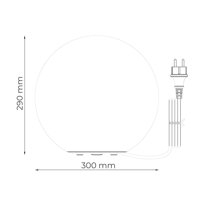 Zuma Line - Buitenlamp 1xE27/15W/230V Ø 30 cm IP44