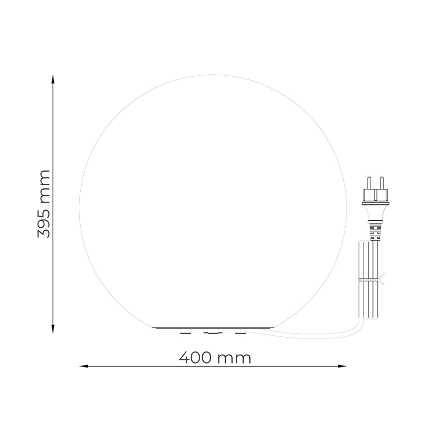 Zuma Line - Buitenlamp 1xE27/15W/230V Ø 40 cm IP44