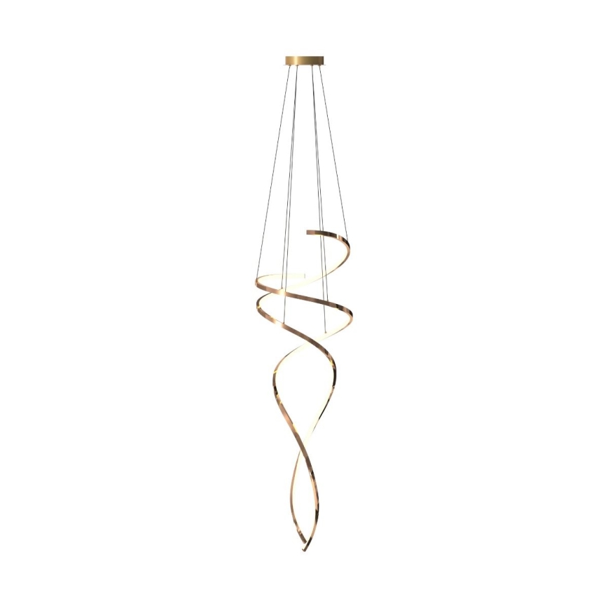 Zuma Line - Dimbare LED hanglamp aan een koord LED/68W/230V 3000/4000/6000K Roségoud + afstandsbediening