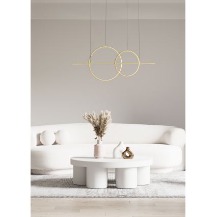 Zuma Line - Dimbare LED hanglamp aan een koord LED/34W/230V goud