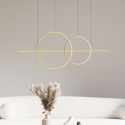 Zuma Line - Dimbare LED hanglamp aan een koord LED/34W/230V goud