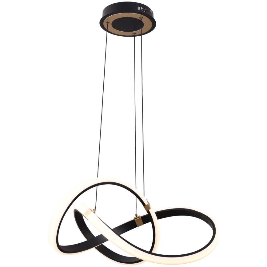Zuma Line - Dimbare LED hanglamp aan een koord LED/44W/230V zwart/goud