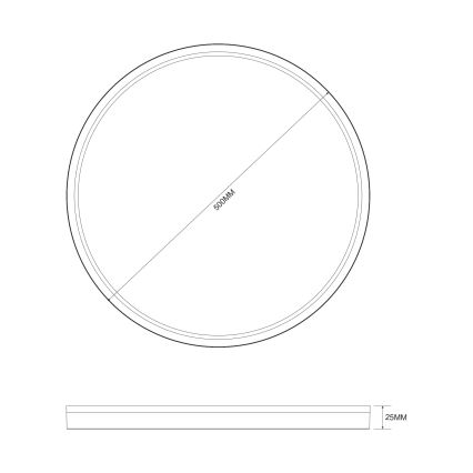 Zuma Line - Dimbare LED Plafondlamp LED/38W/230V + LED/11W 3000/4000/5500K diameter 50 cm goud