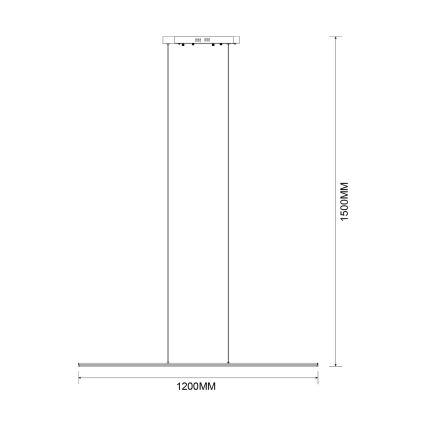 Zuma Line - LED-hanglamp aan kabel LED/20W/230V goudkleurig