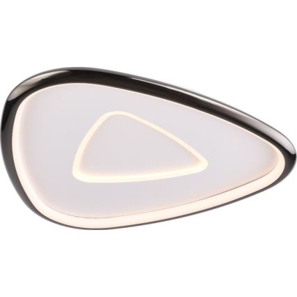 Zuma Line - Dimbare LED Plafondlamp LED/27W/230V 3000K zwart glanzend chroom
