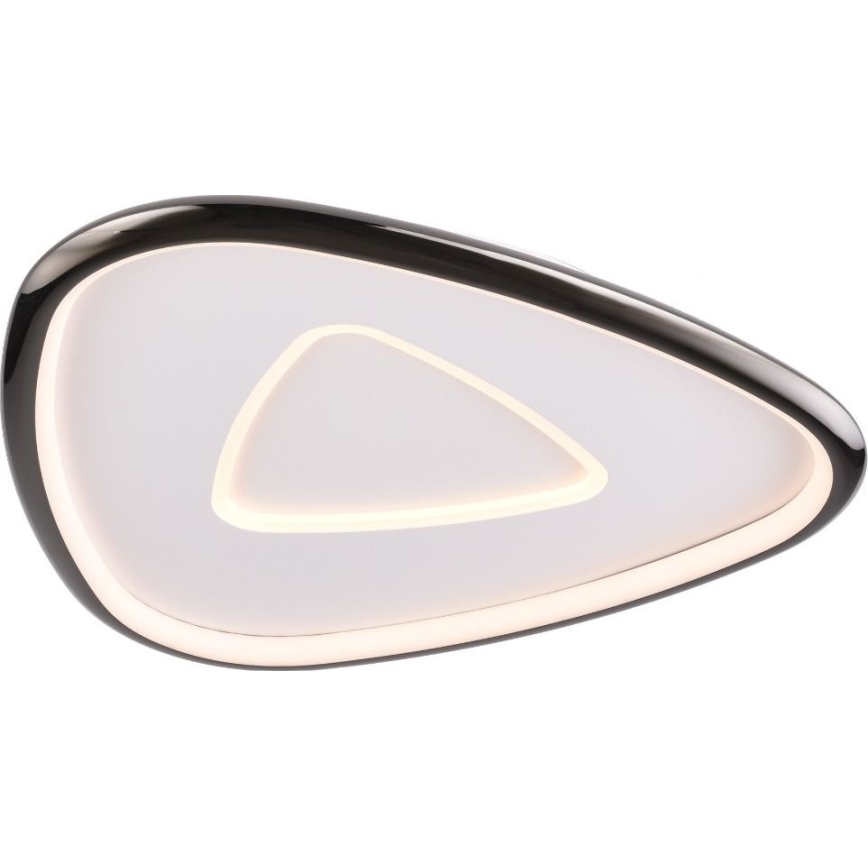 Zuma Line - Dimbare LED Plafondlamp LED/27W/230V 3000K zwart glanzend chroom