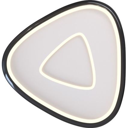 Zuma Line - Dimbare LED Plafondlamp LED/27W/230V 3000K zwart glanzend chroom