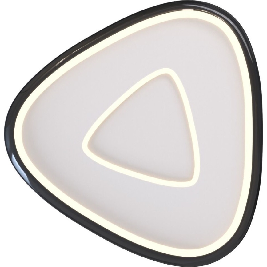 Zuma Line - Dimbare LED Plafondlamp LED/27W/230V 3000K zwart glanzend chroom