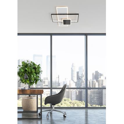 Zuma Line - Dimbare LED Plafondlamp LED/46W/230V zwart