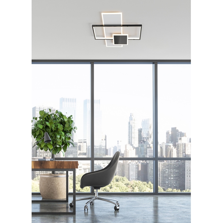 Zuma Line - Dimbare LED Plafondlamp LED/46W/230V zwart
