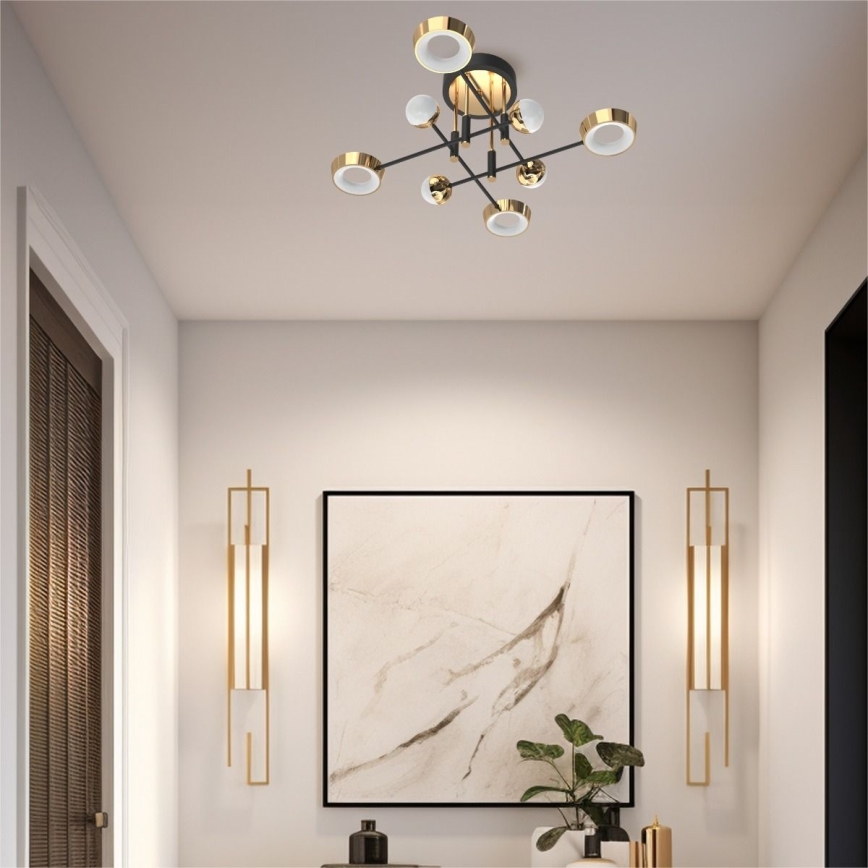 Zuma Line - dimbare LED-opbouwplafondlamp LED/60W/230V goud/zwart