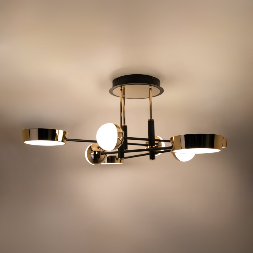 Zuma Line - dimbare LED-opbouwplafondlamp LED/60W/230V goud/zwart