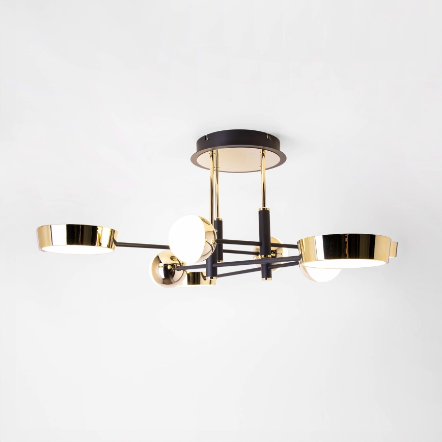 Zuma Line - dimbare LED-opbouwplafondlamp LED/60W/230V goud/zwart