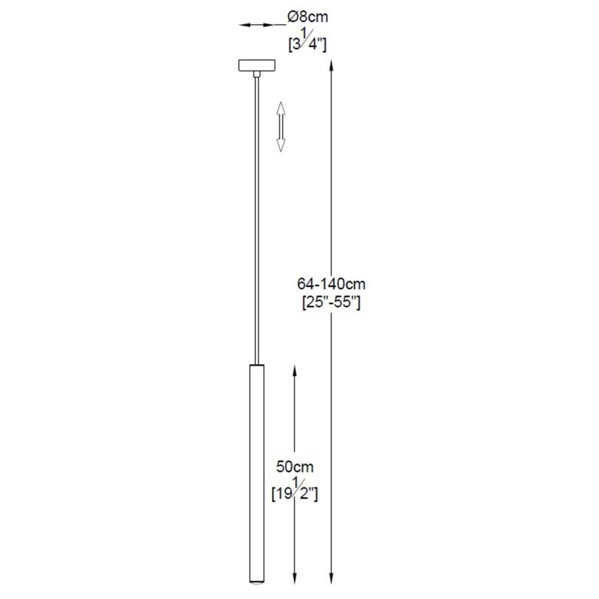 Zuma Line - LED Hanglamp aan een koord LED/5W/230V