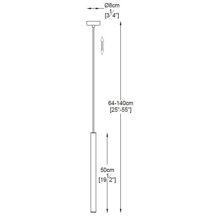 Zuma Line - LED Hanglamp aan een koord LED/5W/230V