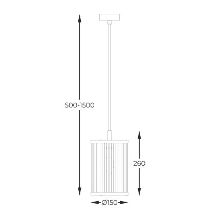 Zuma Line - Hanglamp aan een koord 1xE14/60W/230V zwart