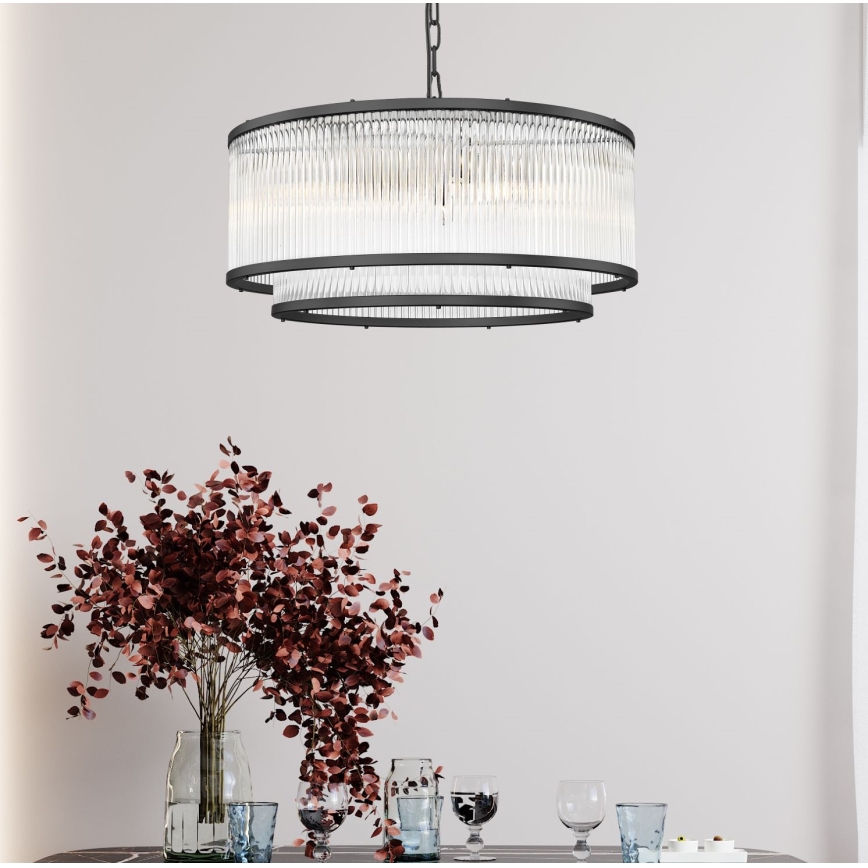 Zuma Line - Hanglamp aan een ketting 6xE14/60W/230V zwart