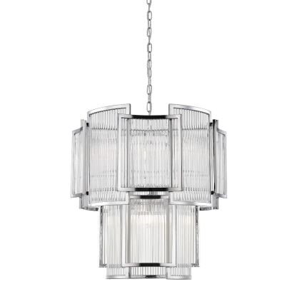 Zuma Line - Hanglamp aan een ketting 8xE14/60W/230V glanzend chroom