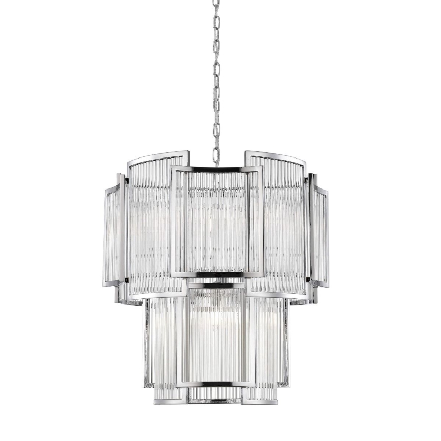 Zuma Line - Hanglamp aan een ketting 8xE14/60W/230V glanzend chroom