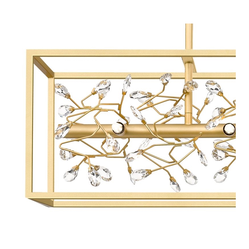 Zuma Line - Kristallen hanglamp aan een ketting 6xG9/33W/230V goud