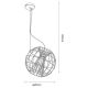 Zuma Line - Hanglamp aan een koord 1xE27/60W/230V zwart