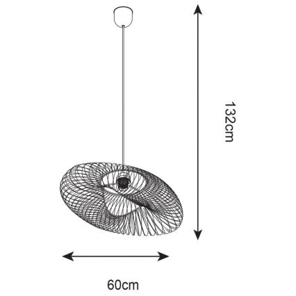 Zuma Line - Hanglamp aan een koord 1xE27/60W/230V