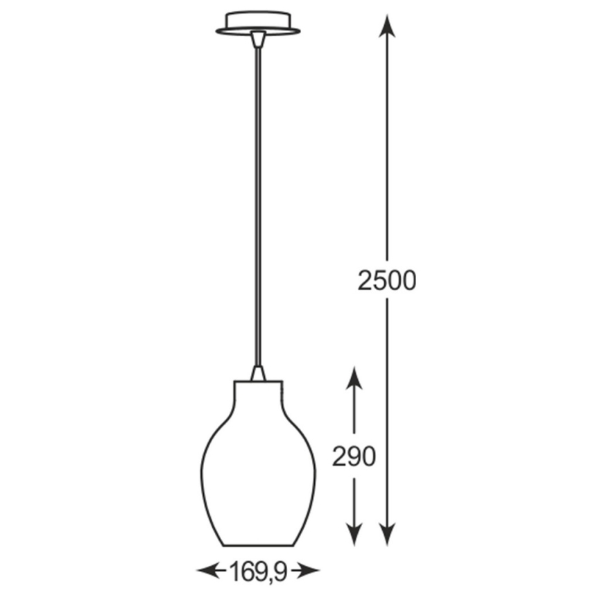 Zuma Line - Hanglamp aan een koord 1xE27/60W/230V