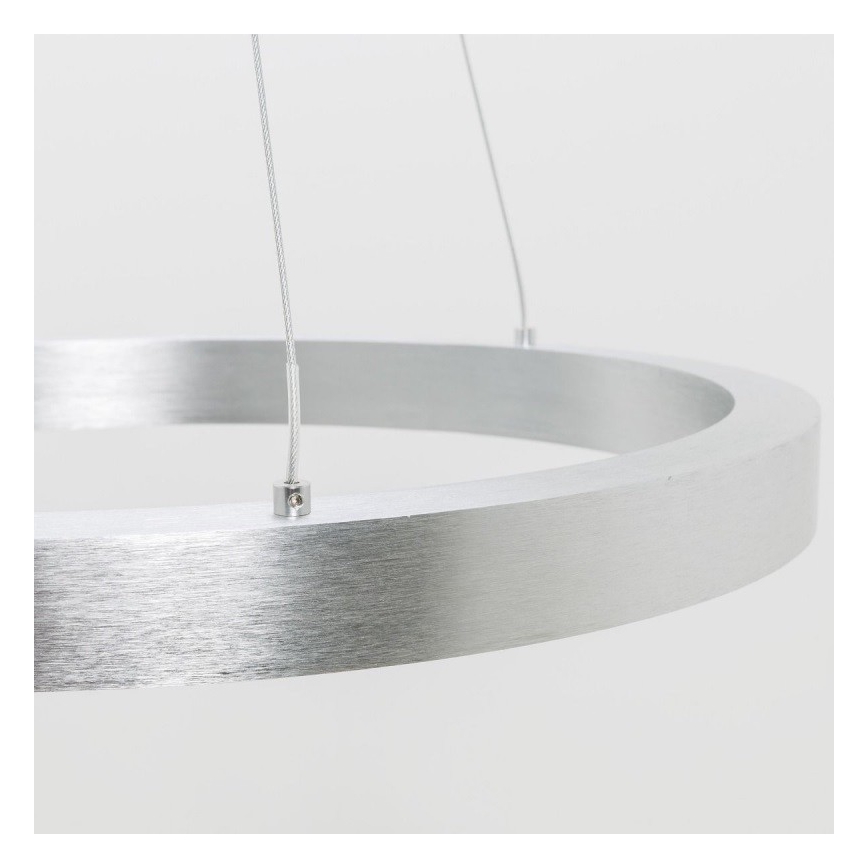 Zuma Line - LED Hanglamp aan een koord LED/30W/230V 40 cm zilver
