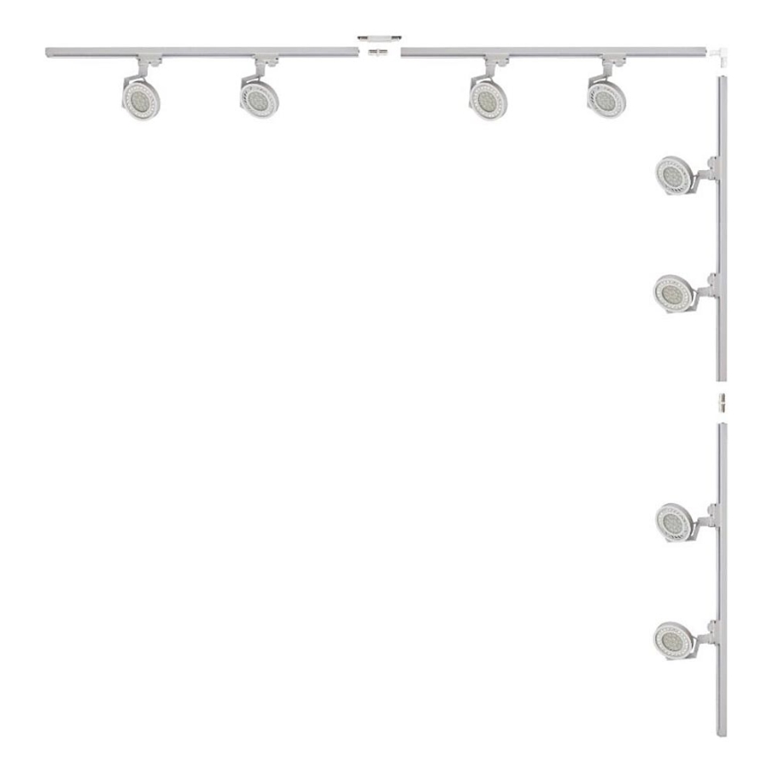 Zuma Line - Railspot 8xGU10/15W/230V wit