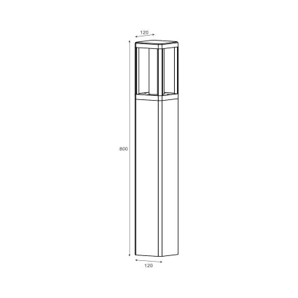 Zuma Line - LED Buitenlamp LED/12W/230V IP65 zwart